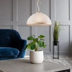 Deckenleuchten|Esszimmer Lampen*Lamkur Deckenleuchte Wohnzimmer Shabby Weiß Jugendstil