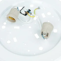 Lamkur Deckenleuchte Wohnzimmer Rund Holzlampe Braun< Deckenleuchten|Flurlampen