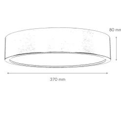 Lamkur Deckenleuchte Wohnzimmer Rund Holzlampe Braun< Deckenleuchten|Flurlampen