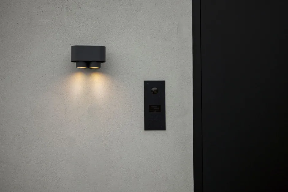 Metall Lampen|Moderne Außenleuchten*Eco-Light Deckenspot Anthrazit B:17,3 cm IP44 GU10 verstellbar