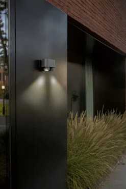 Metall Lampen|Moderne Außenleuchten*Eco-Light Deckenspot Anthrazit B:17,3 cm IP44 GU10 verstellbar