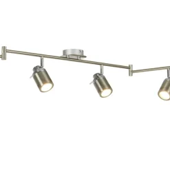 Searchlight Deckenspot Badezimmer IP44 verstellbar 6-flammig GU10< Wohnzimmerlampen|Metall Lampen