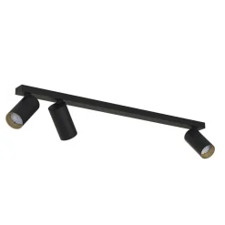 Deckenleuchten|Spots*Nowodvorski Deckenspot 3-flammig GU10 in Schwarz Gold 70 cm lang