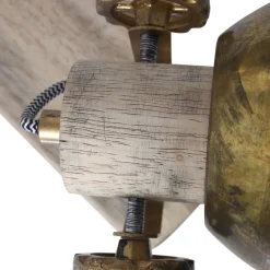 Steinhauer Deckenspot 3-flammig Holz Metall 59 cm E27 flexibel< Deckenleuchten|Spots