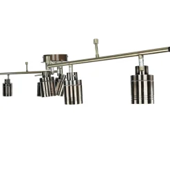 Searchlight Deckenspot 6-flammig IP44 GU10 in Messing Antik Metall Bad< Wohnzimmerlampen|Metall Lampen