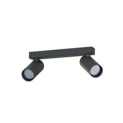 Nowodvorski Deckenspot 2-flammig verstellbar Aluminium Schwarz GU10< Flurlampen|Bürolampen
