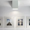 Flurlampen|Bürolampen*Luminex Deckenspot GU10 Weiß Metall eckig 11,5 cm breit DOWNLIGHT