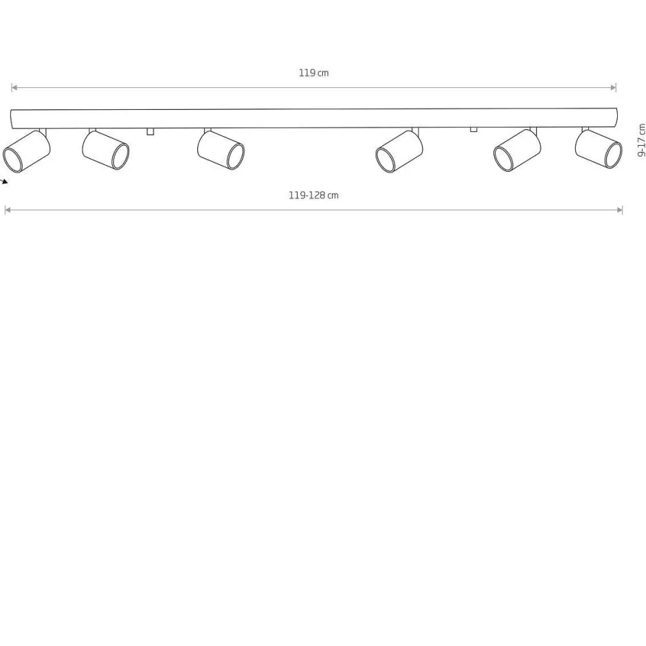 Deckenleuchten|Flurlampen*Nowodvorski Deckenspot in Grafit 6-flmg