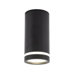 TK Lighting Deckenspot Metall Ø 5,5 cm H: 11 cm klein rund Schwarz GU10< Spots|Flurlampen