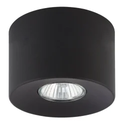 TK Lighting Deckenspot Metall Ø 11 cm rund klein flach GU10 Schwarz< Spots|Küchenlampen