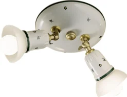 Wohnzimmerlampen|Keramiklampen*Ferroluce Deckenspot Metall Keramik verstellbar Ø 32 cm E14 rund