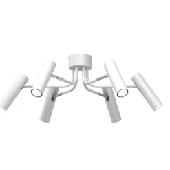 Spots|Flurlampen*Luminex Deckenspot Metall Weiß Grau Chrom B:94 cm GU10 flexibel