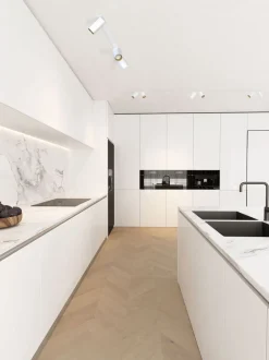 Nowodvorski Deckenspot Modern 200 cm lang 6-flammig GU10 in Weiß Gold< Deckenleuchten|Flurlampen