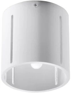 Spots|Küchenlampen*Sollux Deckenspot rund klein Ø 10 cm Weiß Metall Modern flach