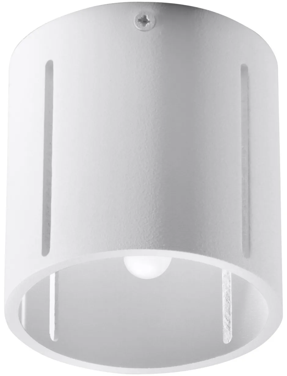 Spots|Küchenlampen*Sollux Deckenspot rund klein Ø 10 cm Weiß Metall Modern flach