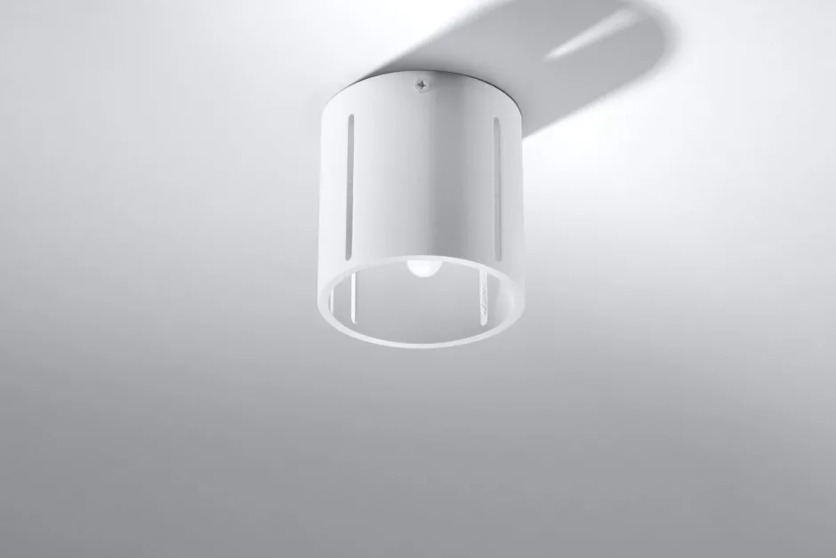 Spots|Küchenlampen*Sollux Deckenspot rund klein Ø 10 cm Weiß Metall Modern flach