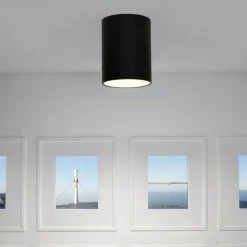 Nowodvorski Deckenspot Schwarz Silber Decke Flur Lampe EYE< Moderne Lampen|Küchenlampen