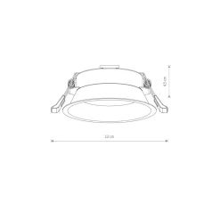 Wohnzimmerlampen|Metall Lampen*Nowodvorski Deckenspot Unterputz Ø 12 cm klein für GX53 Schwarz