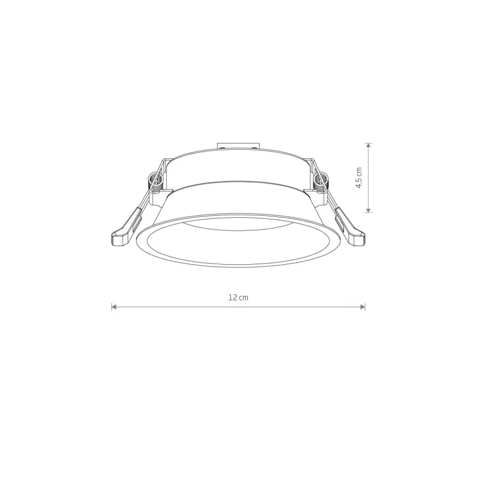 Wohnzimmerlampen|Metall Lampen*Nowodvorski Deckenspot Unterputz Ø 12 cm klein für GX53 Schwarz
