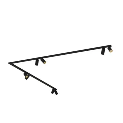Nowodvorski Deckenspot verstellbar 2x 2 m 8-flammig GU10 in Schwarz Gold< Deckenleuchten|Spots