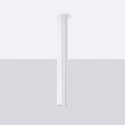 Wohnzimmerlampen|Küchenlampen*Sollux Deckenspot Weiß Ø 6,5 cm 60 cm hoch GU10 Aufputz Aluminium