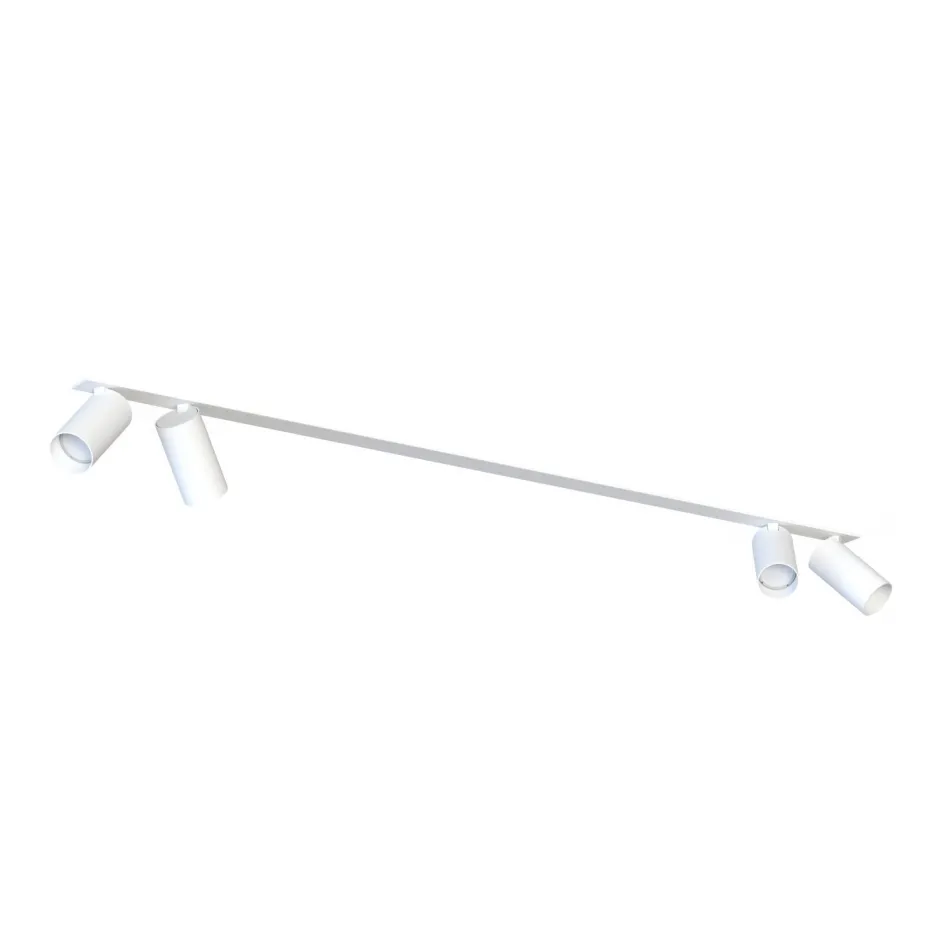 Nowodvorski Deckenspot Weiß Einbau 118 cm lang 4-flammig Weiß GU10< Deckenleuchten|Spots