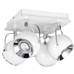 Deckenleuchten|Flurlampen*Spot Light Deckenspot Weiß Metall verstellbar mit LED Vintage