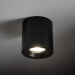 Nowodvorski Deckenstrahler Aluminium akzentuiert IP44 GU10 Schwarz< Metall Lampen|Küchenlampen