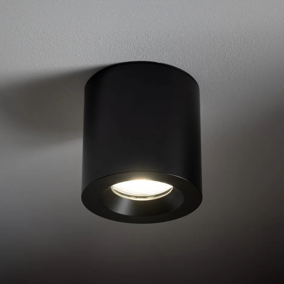 Nowodvorski Deckenstrahler Aluminium akzentuiert IP44 GU10 Schwarz< Metall Lampen|Küchenlampen