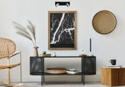 Masterlight Deckenstrahler ELSIE Schwarz Nickel 40 cm klein< Deckenleuchten|Spots