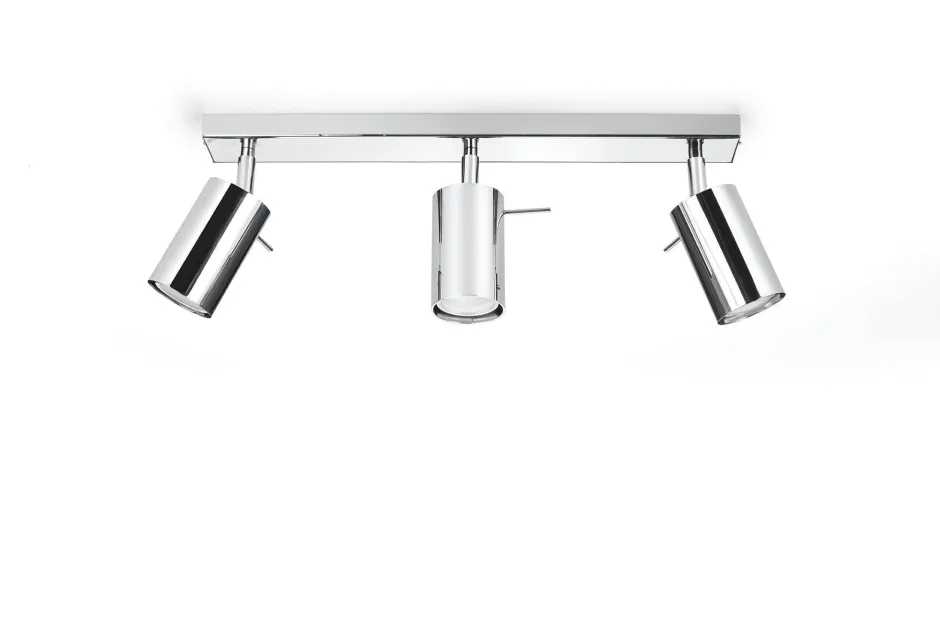 Wohnzimmerlampen|Moderne Lampen*Sollux Deckenstrahler ETNA Metall Chrom 3-flammig GU10