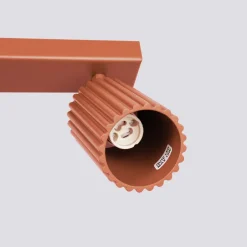 Flurlampen|Wohnzimmerlampen*Sollux Deckenstrahler 4-flammig 81 cm lang schwenkbar GU10 Rot