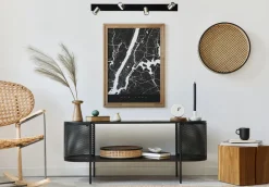 Masterlight Deckenstrahler 4-flammig 100 cm Schwarz Nickel ELSIE< Deckenleuchten|Spots