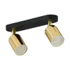 TK Lighting Deckenstrahler 2-flammig GU10 Metall Schwarz Gold< Bürolampen|Flurlampen