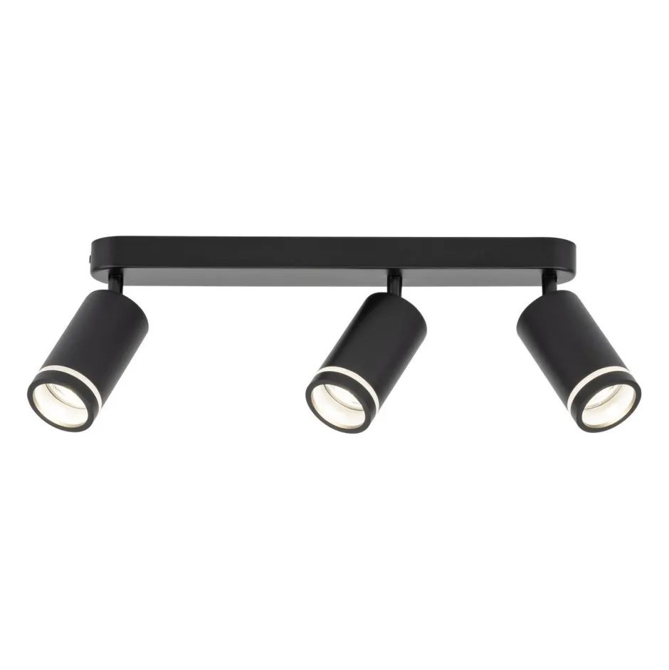 Deckenleuchten|Spots*TK Lighting Deckenstrahler 3-flammig Schwarz 55 cm lang Metall GU10