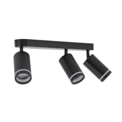 Deckenleuchten|Spots*TK Lighting Deckenstrahler 3-flammig Schwarz 55 cm lang Metall GU10