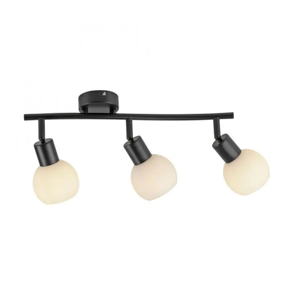 Flurlampen|Bürolampen*Just Light Deckenstrahler Glas Metall inkl E14 3000 K flexibel