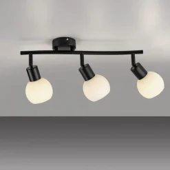 Flurlampen|Bürolampen*Just Light Deckenstrahler Glas Metall inkl E14 3000 K flexibel