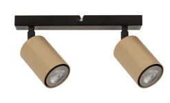 Deckenleuchten|Spots*Sigma Deckenstrahler Gold Schwarz Metall GU10 beweglich