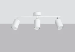 Sollux Deckenstrahler GU10 3-flammig Weiß Metall verstellbar< Deckenleuchten|Flurlampen