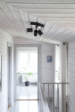 By Rydéns Deckenstrahler klein B: 20 cm Schwarz Metall 3-flammig GU10< Flurlampen|Wohnzimmerlampen