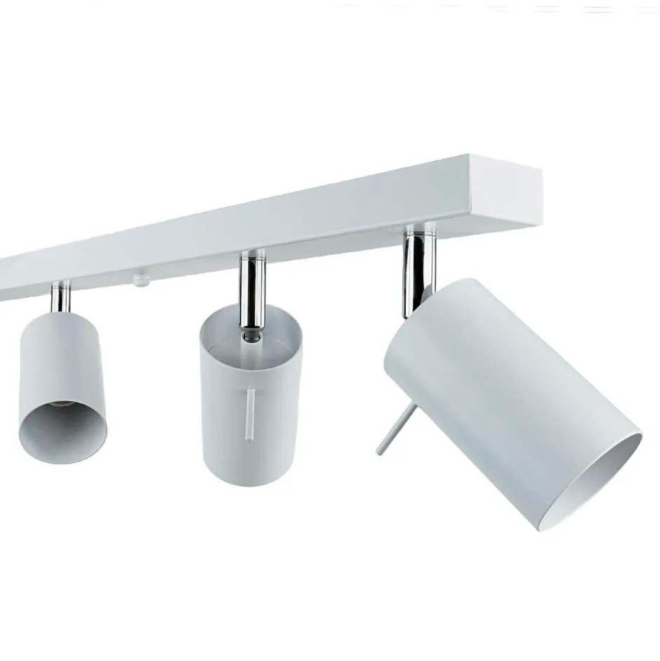 Easylight Deckenstrahler Metall 118 cm lang 6-flammig GU10 Weiß< Deckenleuchten|Flurlampen