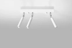 Sollux Deckenstrahler Metall 35 cm Weiß verstellbar 3-flammig< Deckenleuchten|Flurlampen