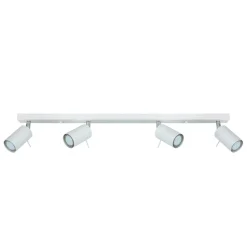 Deckenleuchten|Flurlampen*Easylight Deckenstrahler Metall 4-flammig 80 cm länglich GU10 Weiß