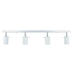 Deckenleuchten|Flurlampen*Easylight Deckenstrahler Metall 4-flammig 80 cm länglich GU10 Weiß