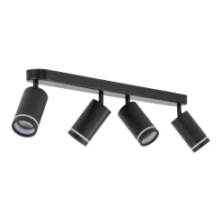TK Lighting Deckenstrahler Metall Schwarz 74 cm lang 4-flammig GU10< Deckenleuchten|Spots