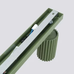 Flurlampen|Wohnzimmerlampen*Sollux Deckenstrahler Modern GU10 4-flammig 81 cm lang in Grün