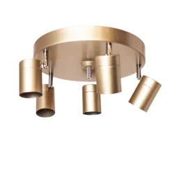 By Rydéns Deckenstrahler rund Ø 30 cm klein GU10 4-flammig in Gold< Flurlampen|Wohnzimmerlampen