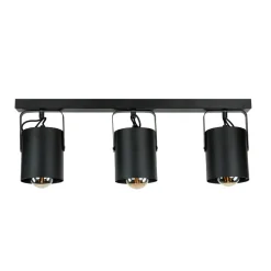 Easylight Deckenstrahler Schwarz 3 flmg E27< Deckenleuchten|Flurlampen