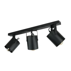 Easylight Deckenstrahler Schwarz 3 flmg E27< Deckenleuchten|Flurlampen